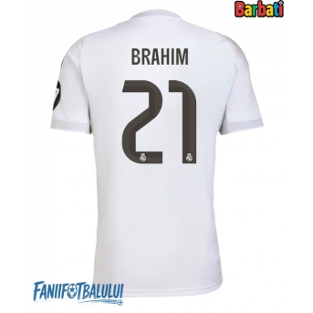 Real Madrid Brahim Diaz #21 Tricou Fotbal Replică 2025-26 Barbati Acasa